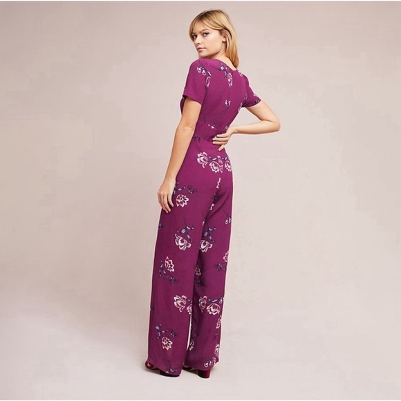 Anthropologie Yumi Kim Tulip Crush Now or Never Jumpsuit NWT SZ LP - Picture 3 of 13